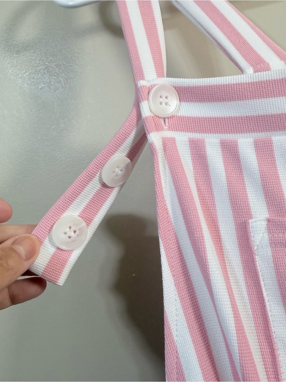 HALARA Pockets Stripe Waffle Overalls size L - Picture 8 of 17
